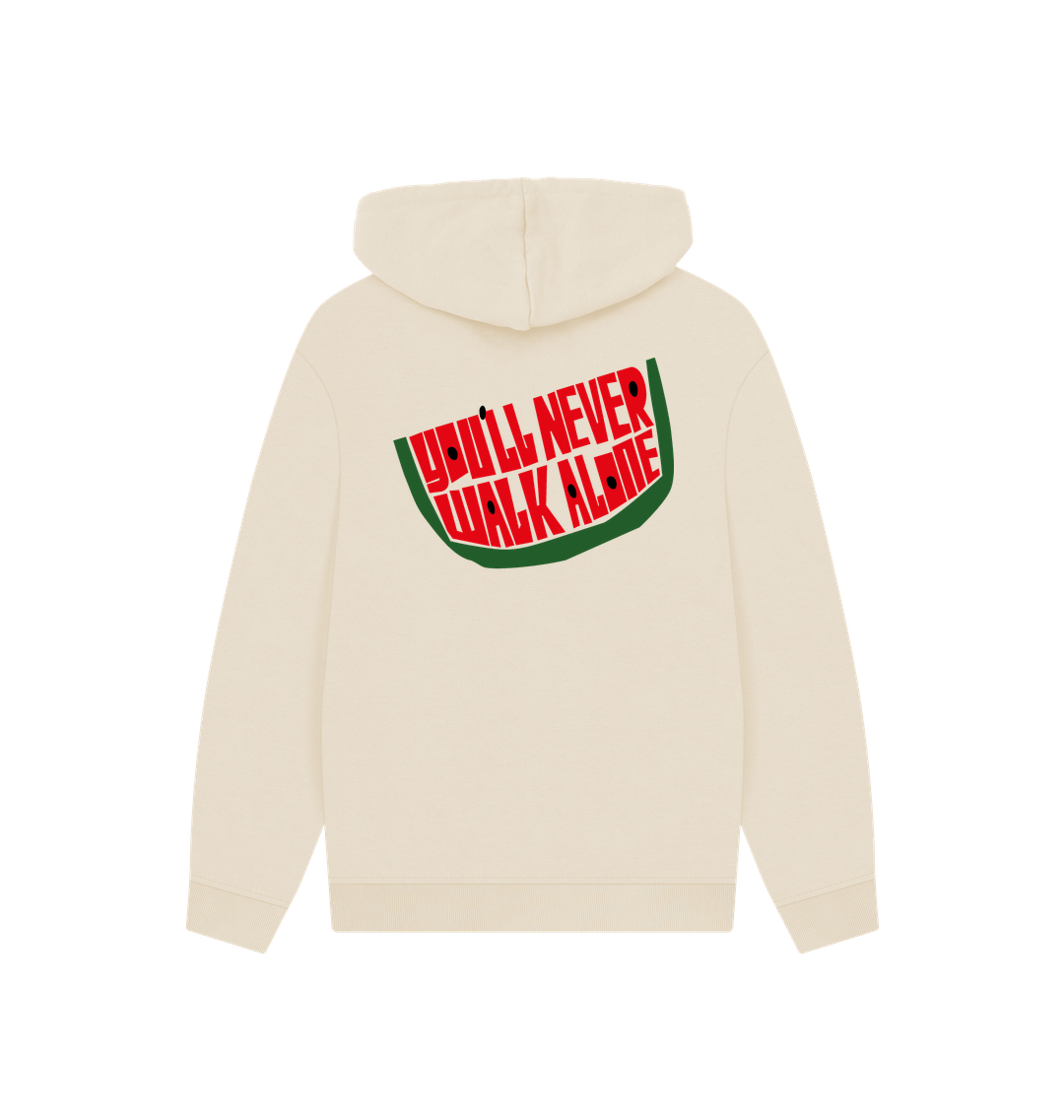 Oat Printed Hoody Back