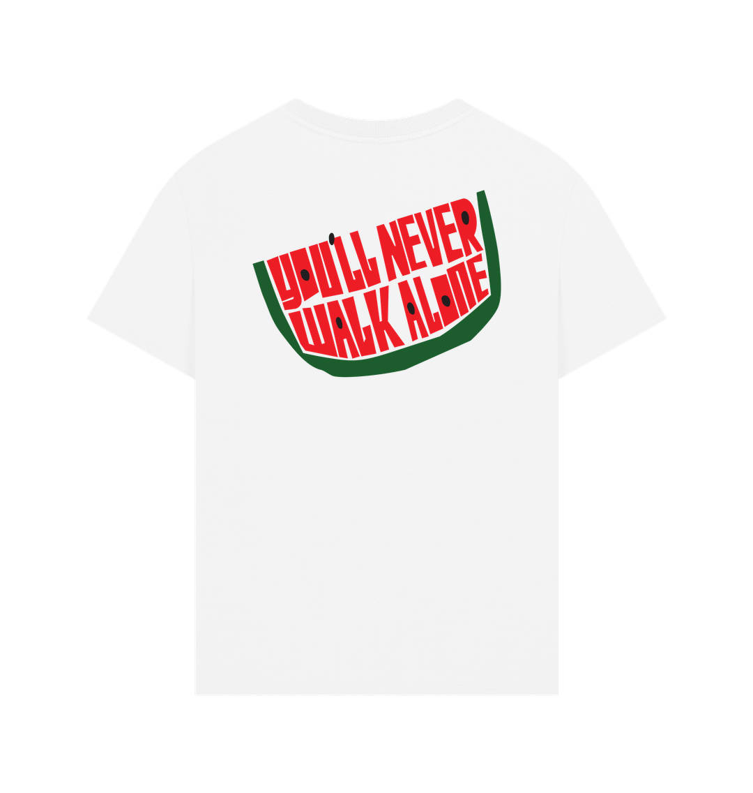 White Printed T-shirt Back