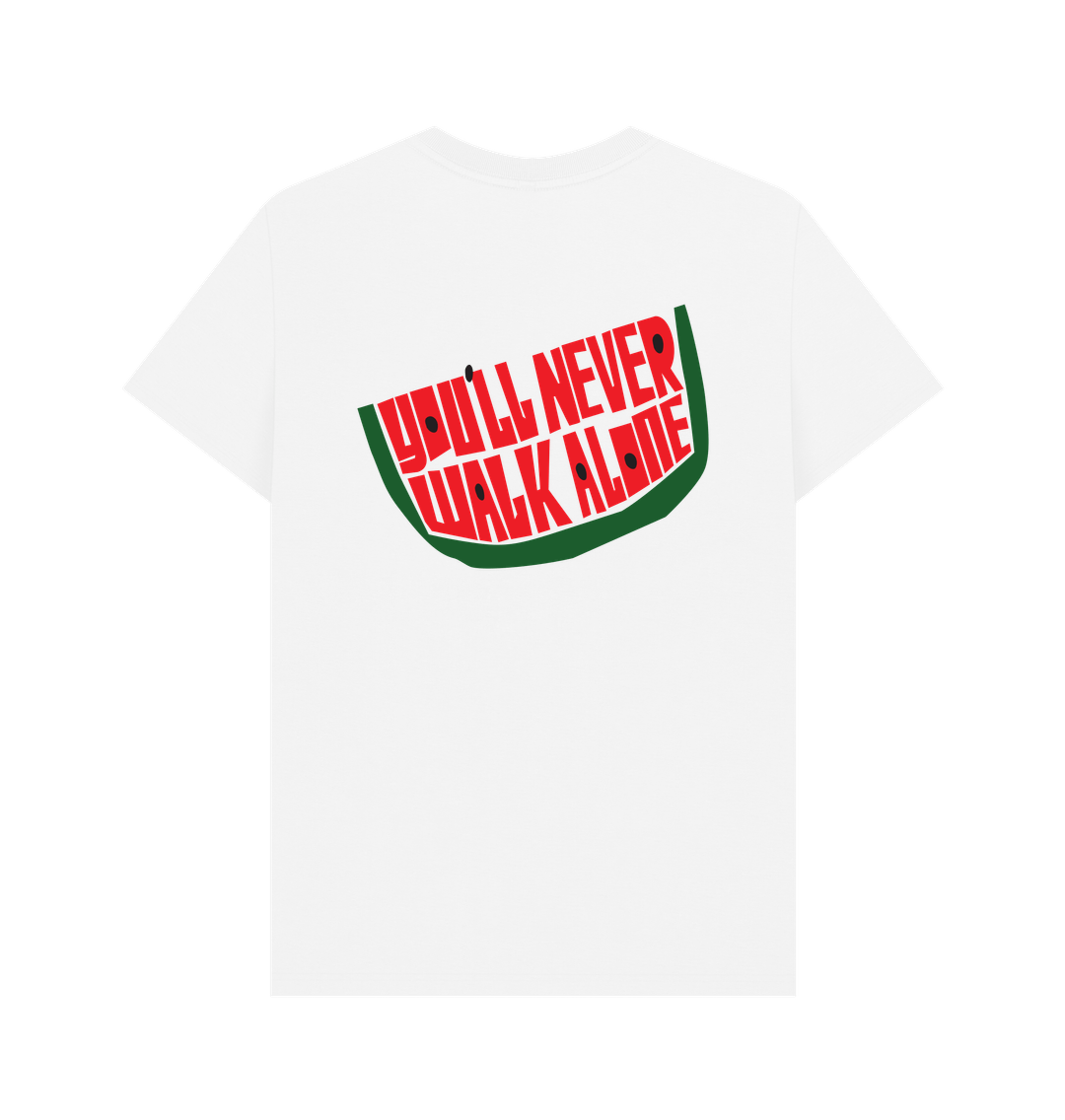 White Printed T-shirt Back