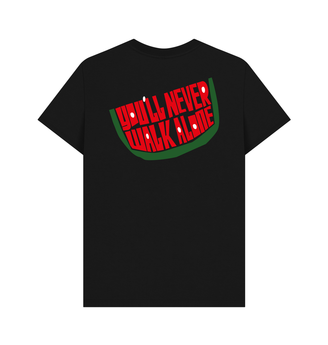 Men's "Gaza, you'll never walk alone" t-shirt – black