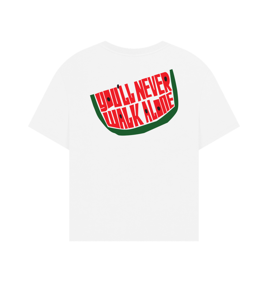 White Printed T-shirt Back